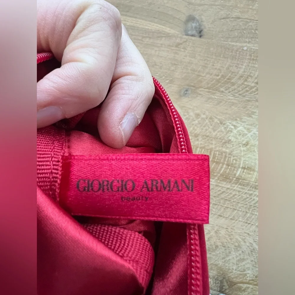 Giorgio Armani Satin Cosmetic Bag New